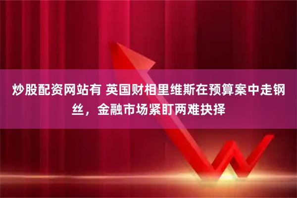 炒股配资网站有 英国财相里维斯在预算案中走钢丝，金融市场紧盯两难抉择